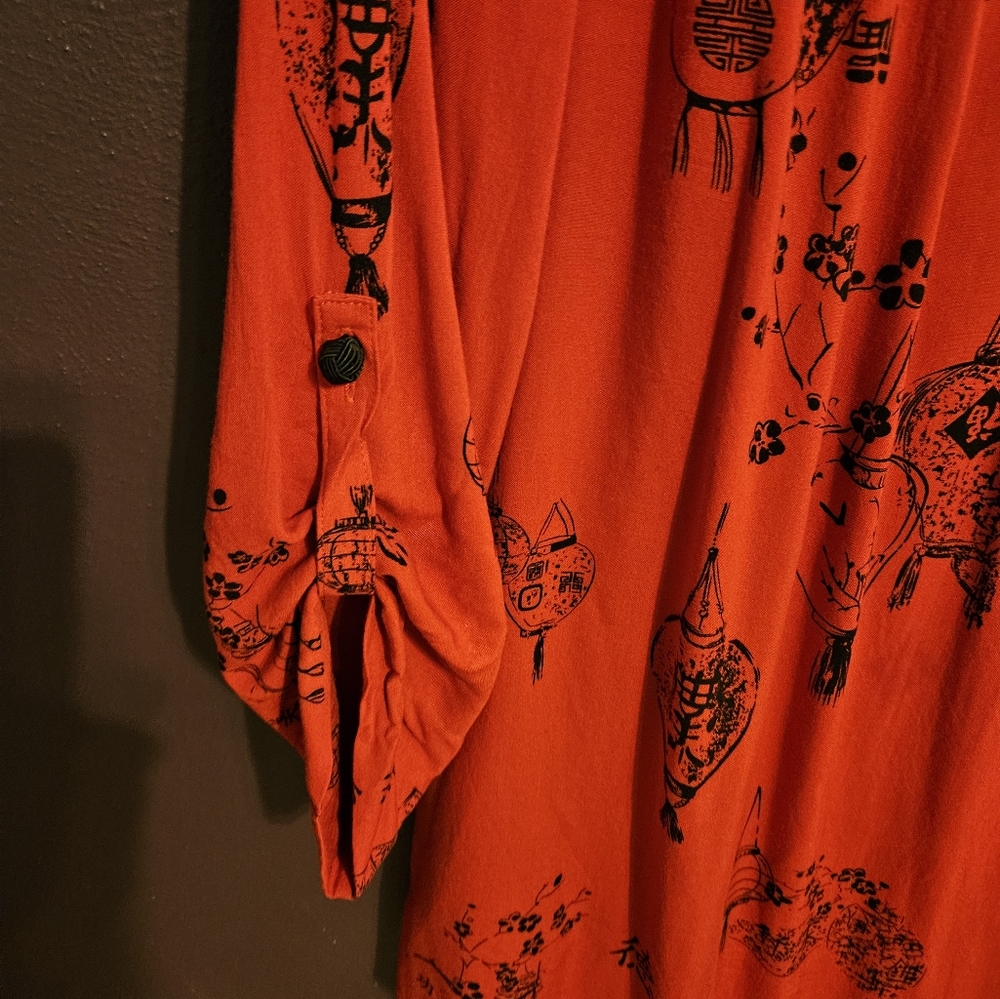 Soft Surroundings, Size Large, Red And Black - image 3